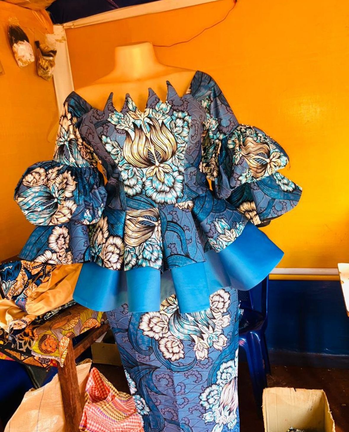 African  clothes Women  2 Piece Tops and Skirts