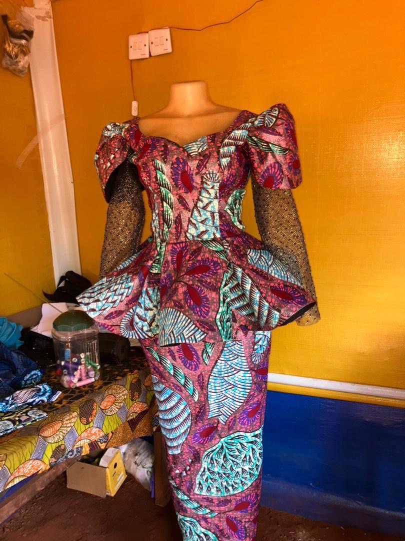 African  clothes Women  2 Piece Tops and Skirts